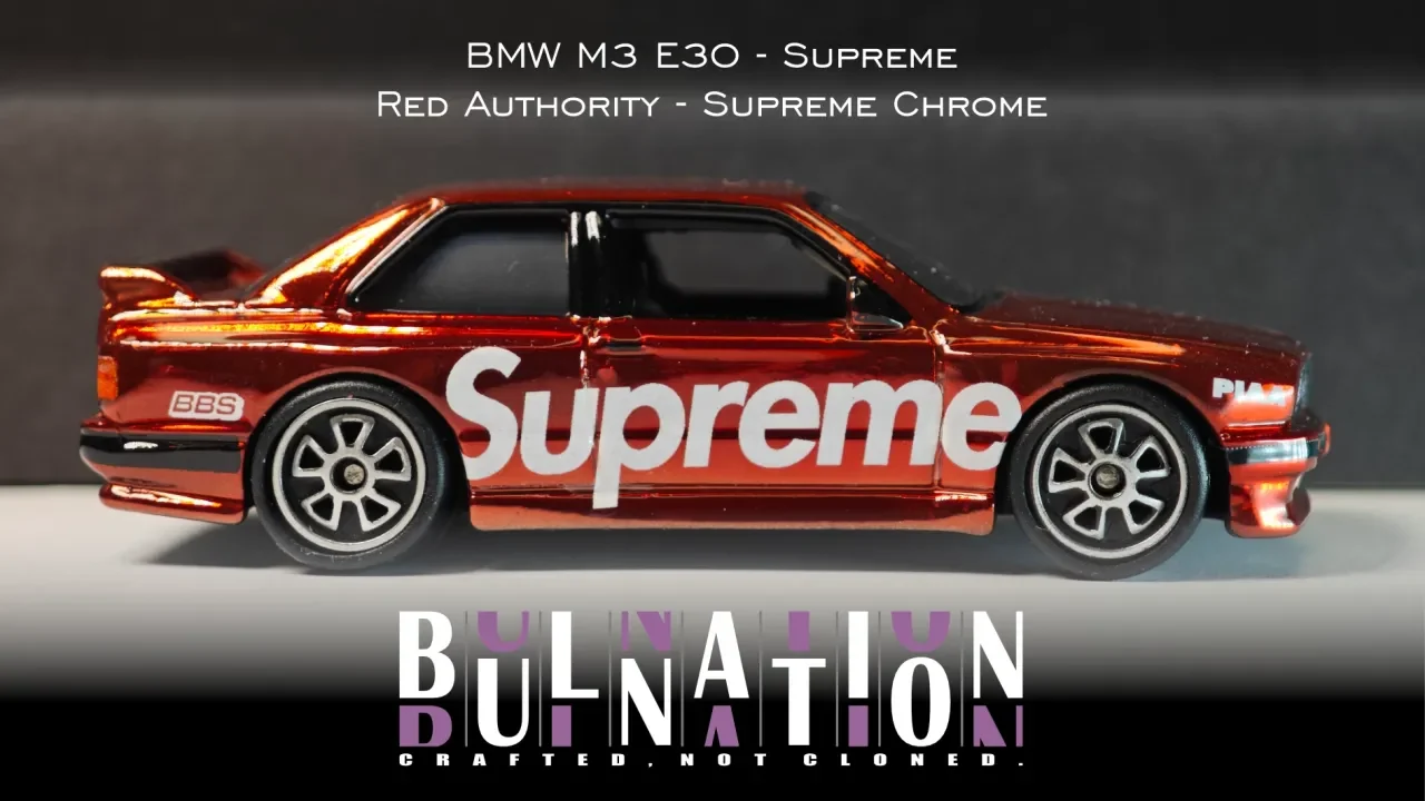 BMW M3 E30 - Supreme - Red Authority - Supreme Chrome