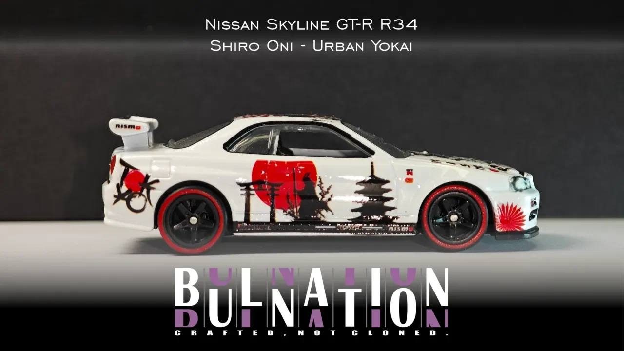 Nissan Skyline GT-R R34 - Nissan Skyline GT-R R34 Shiro Oni - Urban Yokai