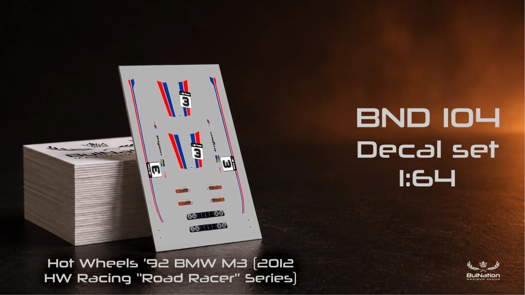 Hot Wheels ’92 BMW M3 (2012 HW Racing “Road Racer” Series)