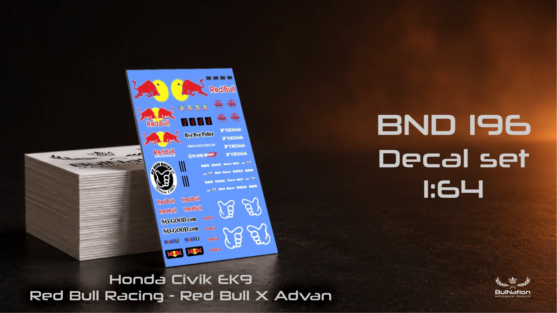 Red Bull Racing - Honda Civik EK9 - Red Bull X Advan